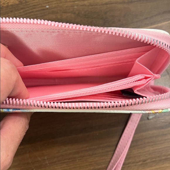 Disney Princess Wristlet Wallet & Phone Case Purse NEW with out Tag White & Pink - Picture 10 of 10